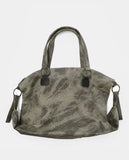 Nora Leather Studded Big Shoulder Bag