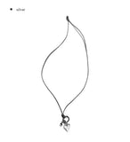Onew Heart Gemstone Chain Necklace