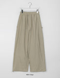 Herdy Nylon Banding Side Snap Wide Jogger Pants