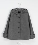 Zentiki Hood Quilted Short Coat Jacket