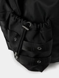 EYELET THREE-POCKET BUCKLE BACKPACK