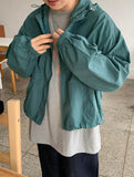 Ahi Crop Hood String Wind Jumper