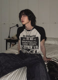 Age Raglan overfit short sleeve t-shirt