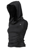 Hooded High Neck Sleeveless