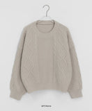 Higel Color Cable Round Knit