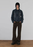 POCKET CORDUROY BOOTCUT PANTS