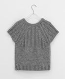 Trin Ribbon Rib Wool Round Short Sleeve Knit