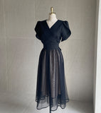 S/S Acid Puff Flare Sha One Piece