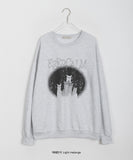 Yoniko Cat Printed Sweatshirt