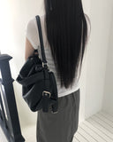 Natsu Motor Leather Buckle Belt Shoulder Bag