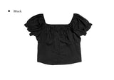 Perfume Shirring Off Short Sleeve Blouse
