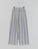 Hoch Summer Stripe Wrap Skirt Pants