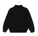Abel collar half-zip knit