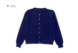 Ati Basic Round Knit Cardigan