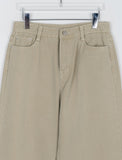 Elko Color Pigment Washing Wide Cotton Pants