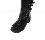 LAYERED BUCKLE BOOTS