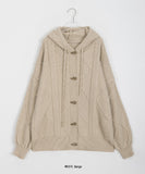 Hellburn Duffel Cable Hood Cardigan