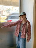 Hakaru Check Hood Strap Shirt