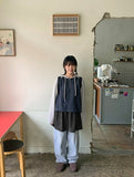 Econde Hidden Banding Light Blue Denim Pants