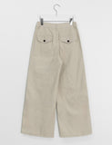 Visitk Summer Cut Cotton Wide Pants