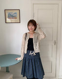 Tumilo Summer Openwork Punching Knit Cardigan