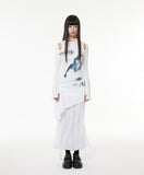 Cut-out Turtleneck Long Sleeve