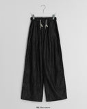 Harmons Track Raw Denim Banding Wide Pants