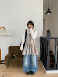Fume Check Stripe Two Way Sleeveless Mini One Piece