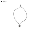 Bold Big Heart Drop Necklace
