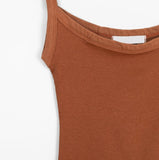 Hemt Tension Color Ribbed Sleeveless