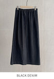 Perroche Stitch Denim Wrap Banding Skirt