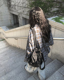 Sheer Overfit Check Shirt