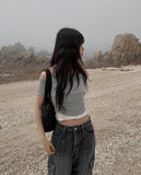 Rolling Cargo Denim Wide Pants