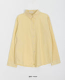 Feall size cotton long sleeve shirt - long ver.