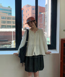 Gyubol Denim Banding Tiered Skirt