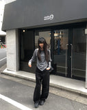 Hep Black Cotton Wide Pants