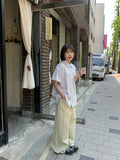 Himiro Basic Cotton Wide Pants