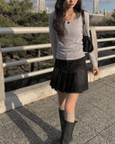 Hinari Pocket Denim Mini Skirt
