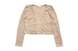 Yayo Crop Sleeveless Cardigan Set