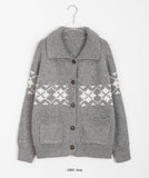 Accu Nordic Wool Mix Color Cardigan