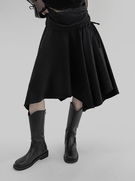 【mnem】Kent unbalanced midi skirt mnem(ムネム) - ケントアンバランスミディスカート / Kent