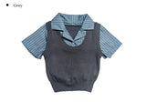 Guilty Short Sleeve Shirt Vest Set
