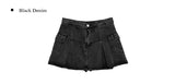 Zito Black Blue Cargo Mini Skirt