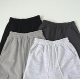 4-color Pocket Cargo Long Wide Banding Training Pants
