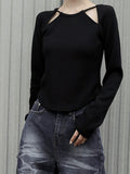 3 hole ribbon knitwear
