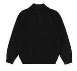Abel collar half-zip knit