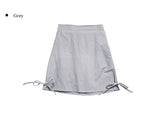 Heard nylon strap mini skirt