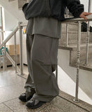 Volant Nylon Cargo Skirt Pants