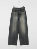 Akiko Cat Washing Wide Denim Pants