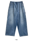 3 BUTTON CARPENTER WIDE DENIM